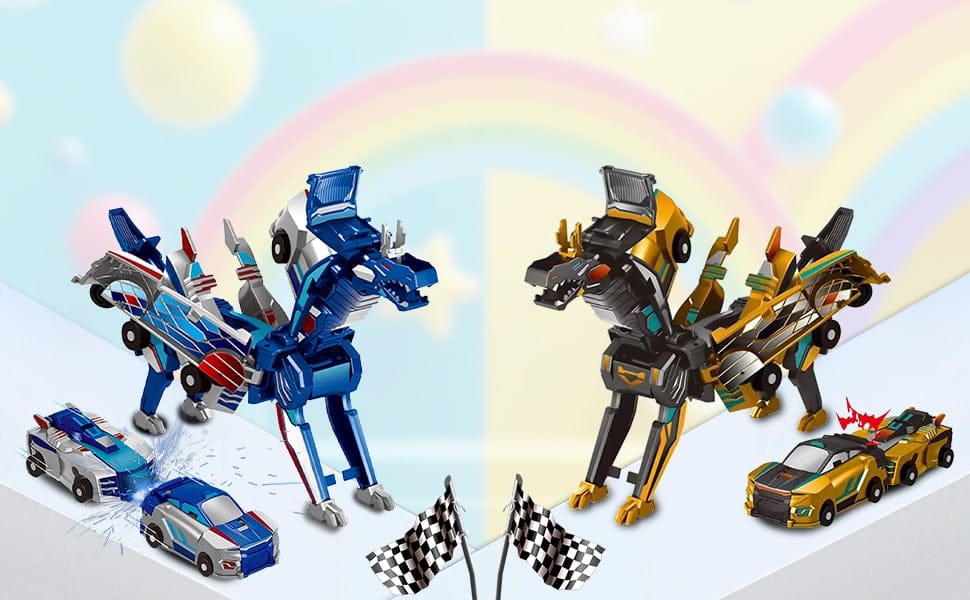 Cilifer® Collision Transforming Dinosaur Car Toy