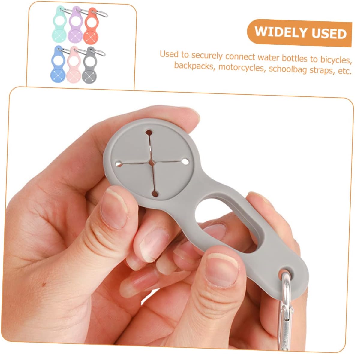 Cilifer®Silicone Sport Kettle Buckle Outdoor Carabiner Water Bottle Holder