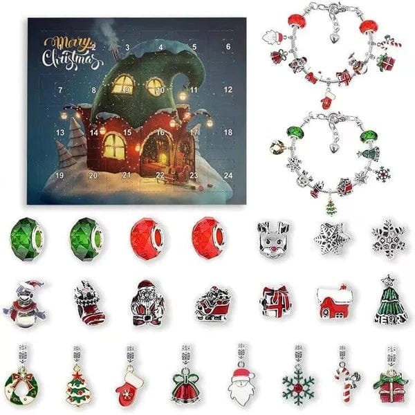 Cilifer®DIY 24 Days Christmas Countdown Calendar Bracelets Set