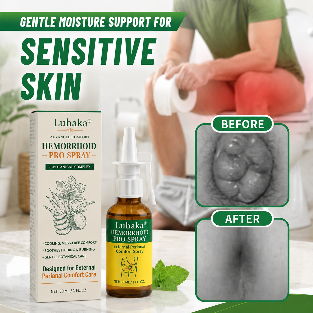 Luhaka® Advanced Comfort Hemorrhoid PRO Spray