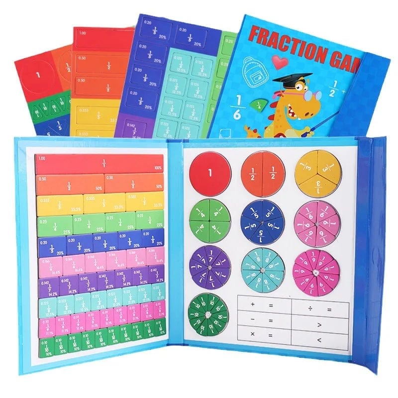 Cilifer®Montessori Magnetic Book Fraction Puzzle For Children