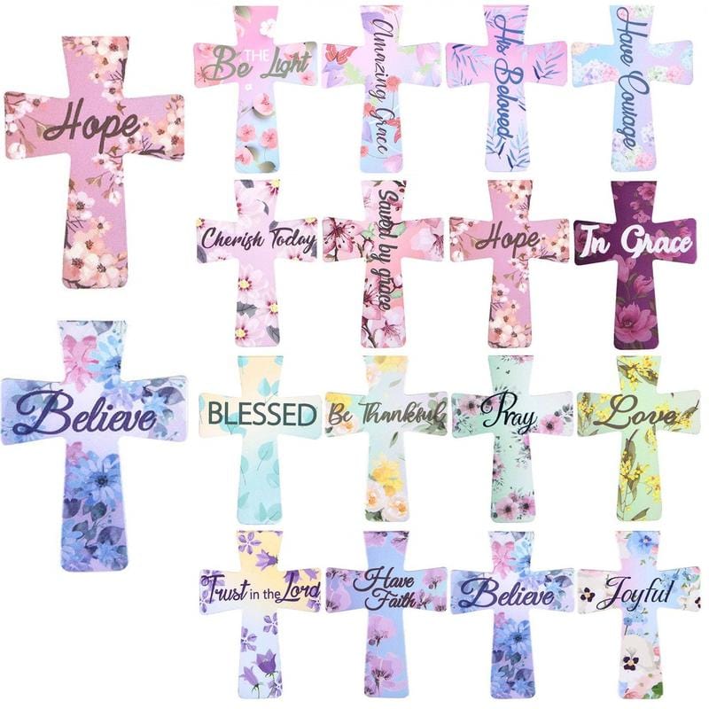 Cilifer®📖16 Pcs Magnetic Cross Bookmarks Gifts for Bible Study. Readers. Teachers. Students🌸✝️