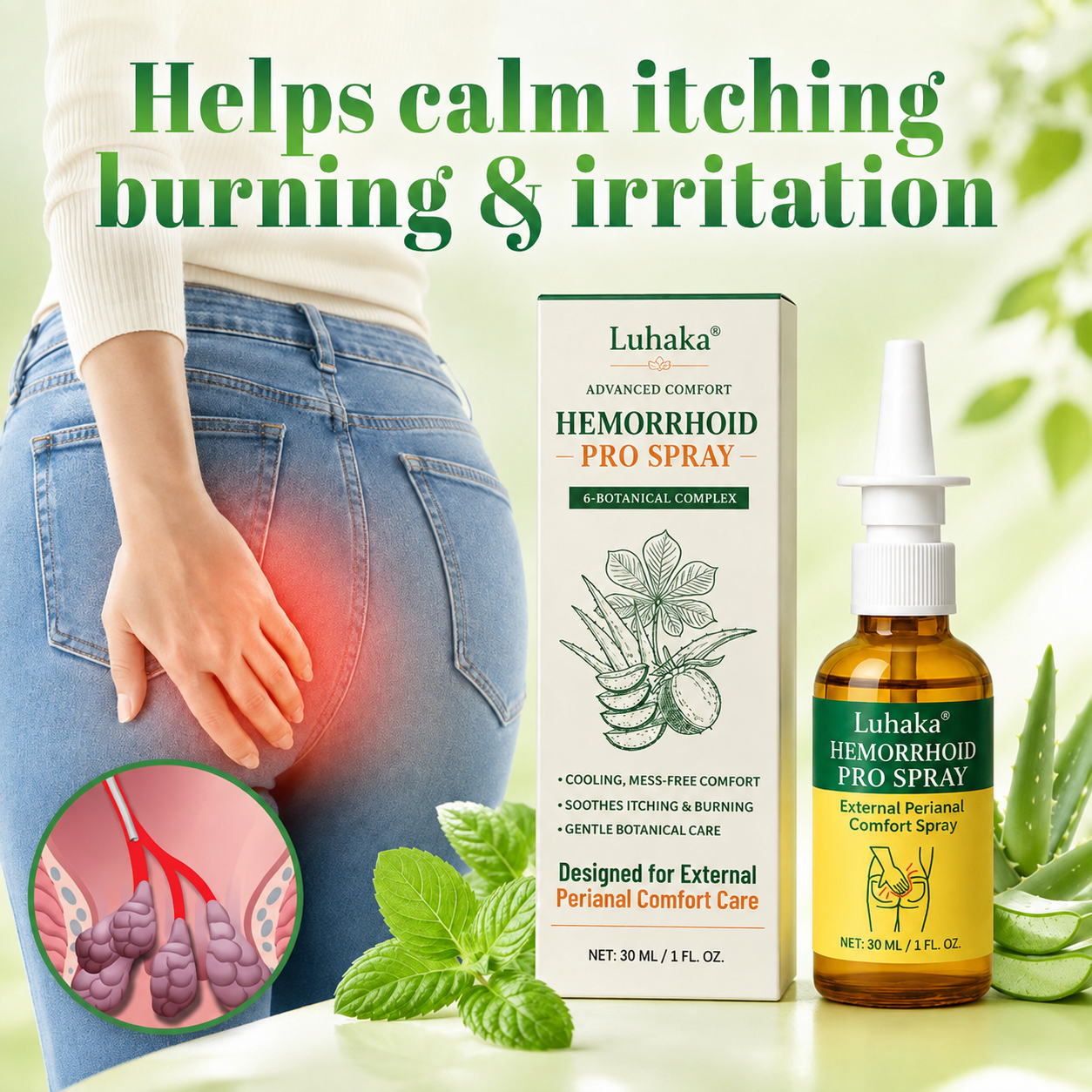 Luhaka® Advanced Comfort Hemorrhoid PRO Spray
