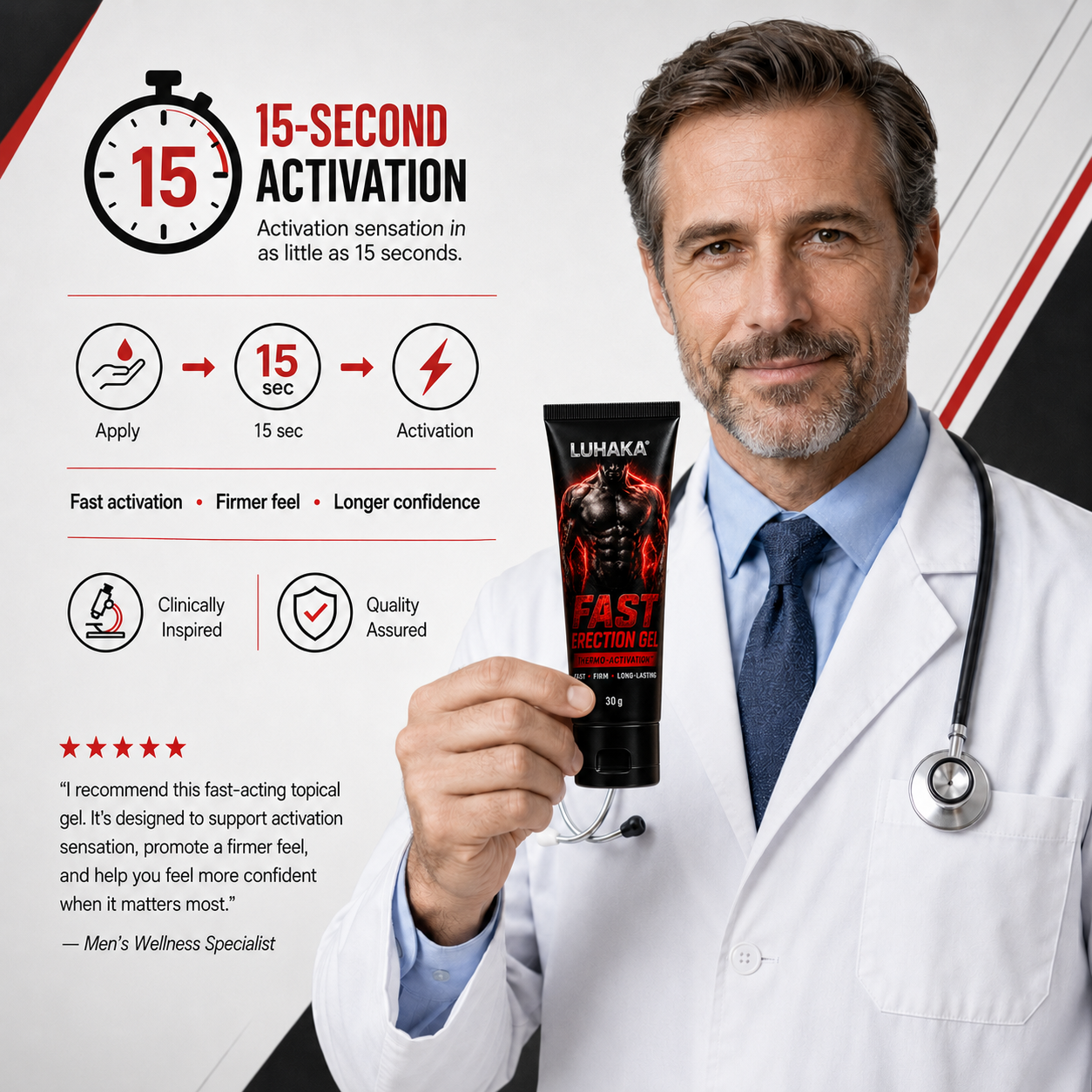 ❤️Limited stock | Save 50% Today LUHAKA® Fast Erection Gel