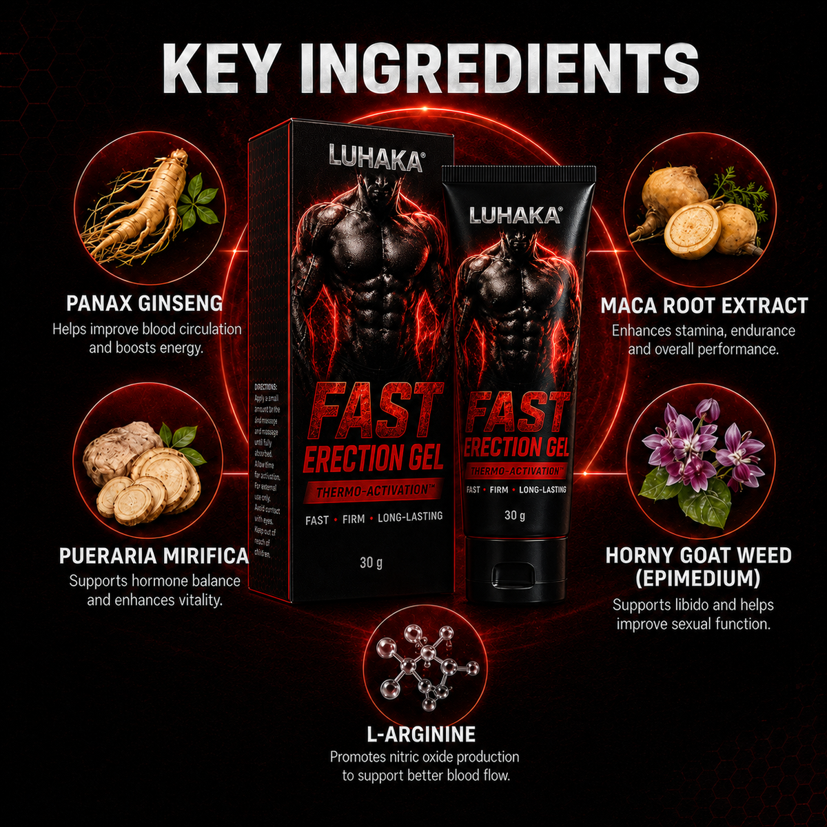 ❤️Limited stock | Save 50% Today LUHAKA® Fast Erection Gel