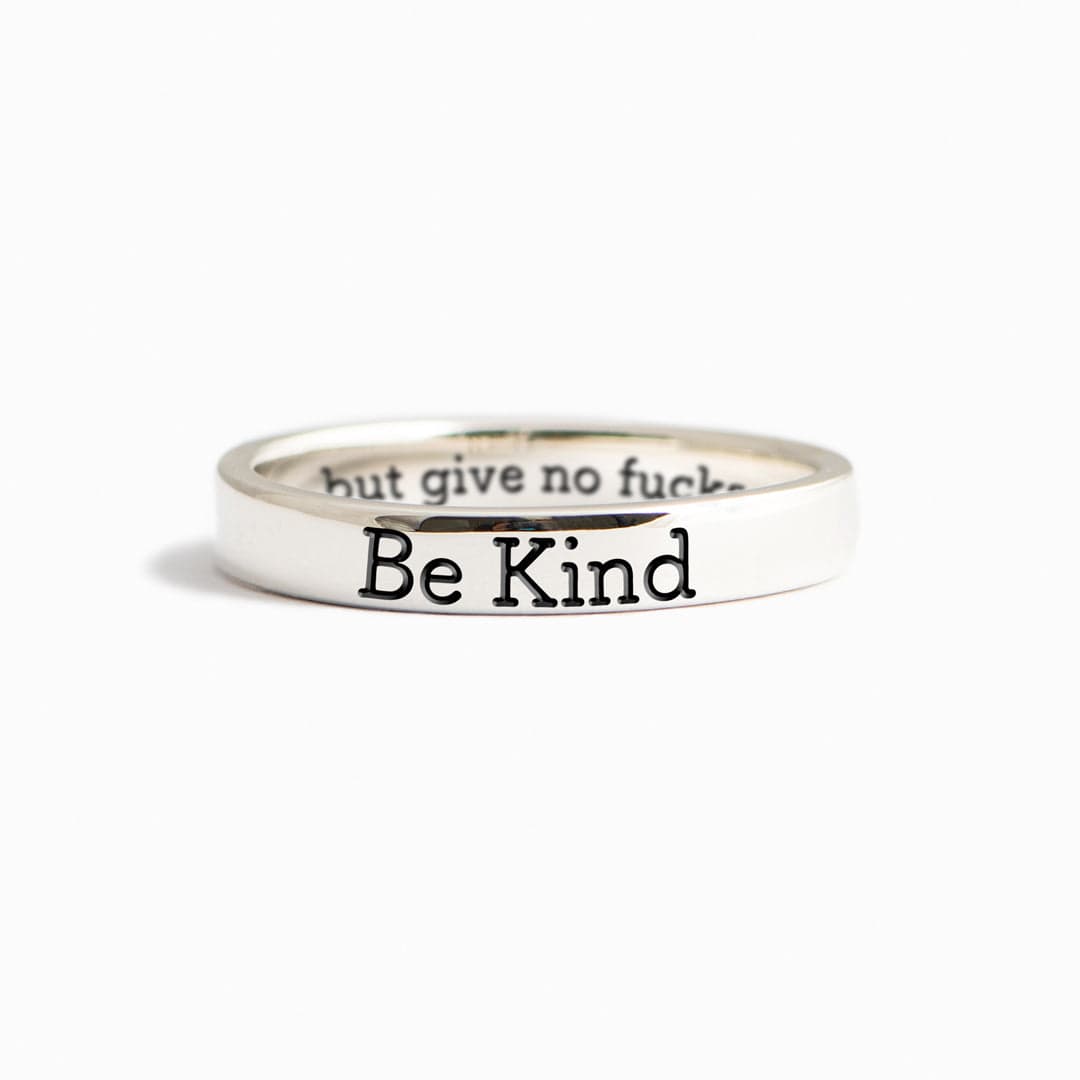 CZTICLE®Be Kind But Mantra Ring