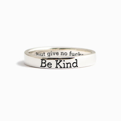 CZTICLE®Be Kind But Mantra Ring