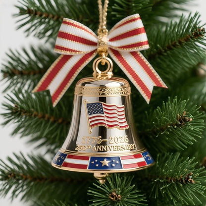 CZTICLE®USA 250th Anniversary Bell Ornaments