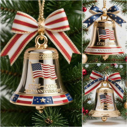 CZTICLE®USA 250th Anniversary Bell Ornaments