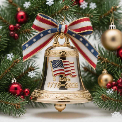 CZTICLE®USA 250th Anniversary Bell Ornaments