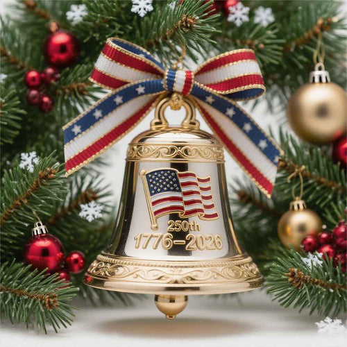 CZTICLE®USA 250th Anniversary Bell Ornaments