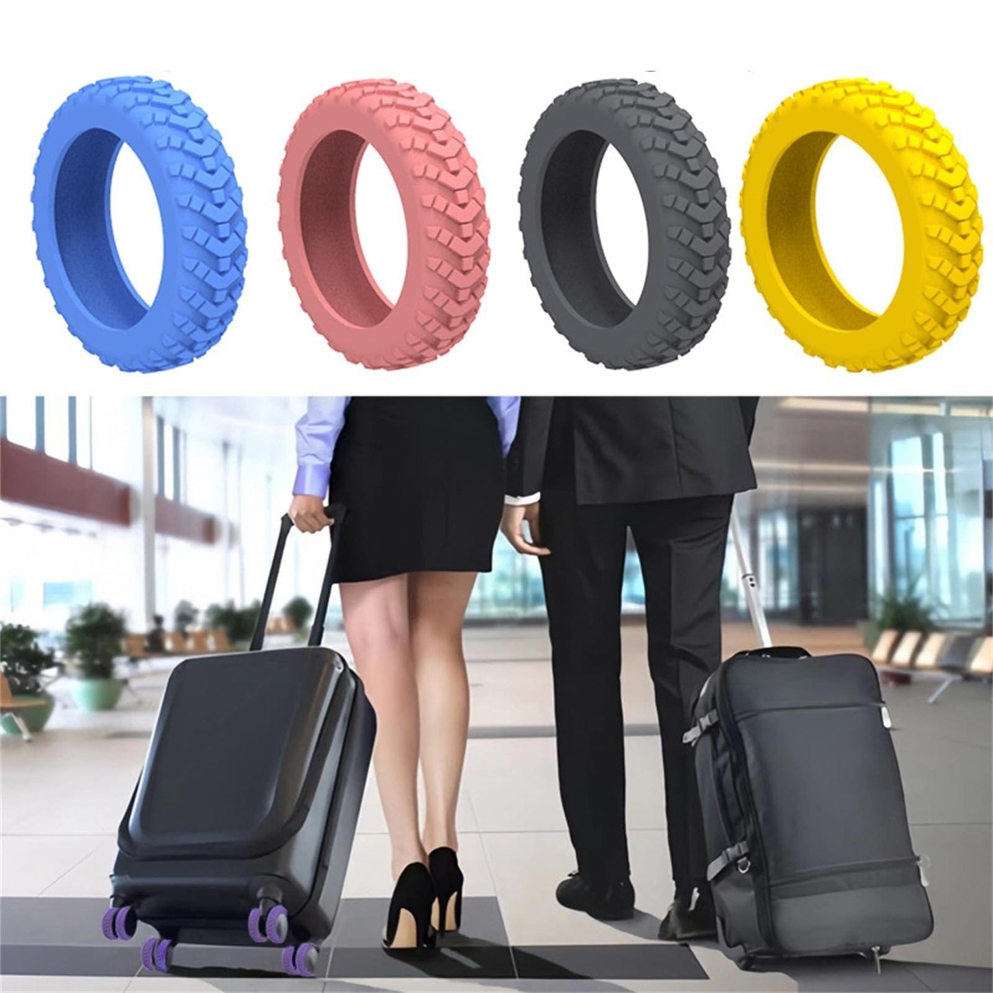Cilifer®Luggage Suitcase Wheels Protection Covers