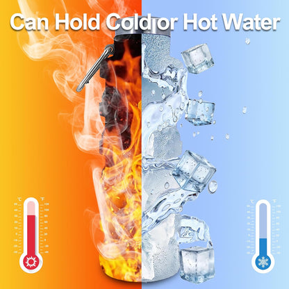 Cilifer®🏆Hot Sale🔥🔥Silicone foldable water bottle – Ideal for sports. travel & outdoor – Reusable & BPA-free