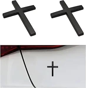 Cilifer®Metal Jesus Christ Cross Badge Stickers