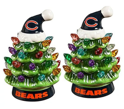 CZTICLE®🌲Evergreen Set of 2 4 LED Christmas Tree with NFL Team Logo