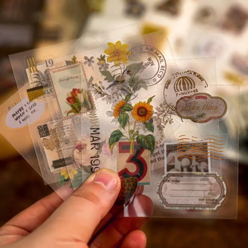 Cilifer®Vintage Material Paper. 100sheets/box Retro Handbook Background Paper