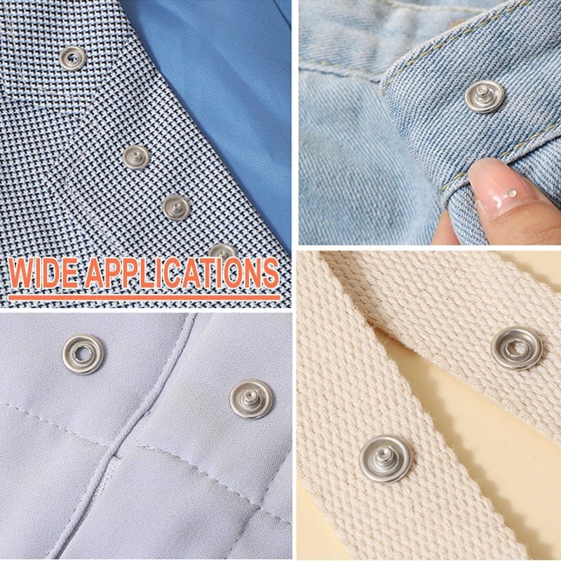 Cilifer®Metal Snap Buttons with Fastener Pliers Tool Kit