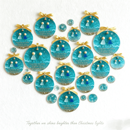 Cilifer®⏳LAST DAY SALE 49% OFF!⏰Friendship Sea Glass Christmas Ornament🌊✨Shaped by Nature & Crafted by Hand💝