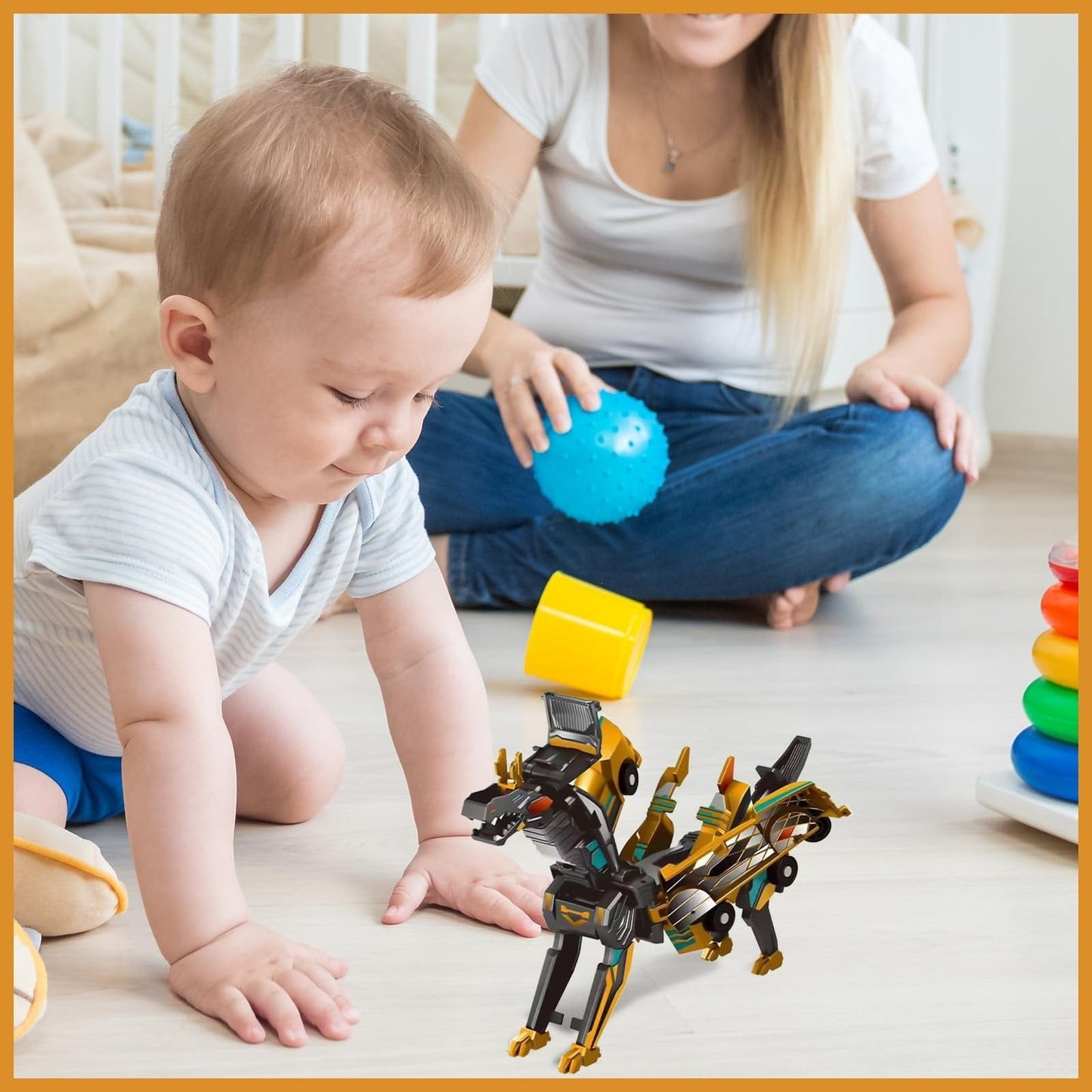Cilifer® Collision Transforming Dinosaur Car Toy