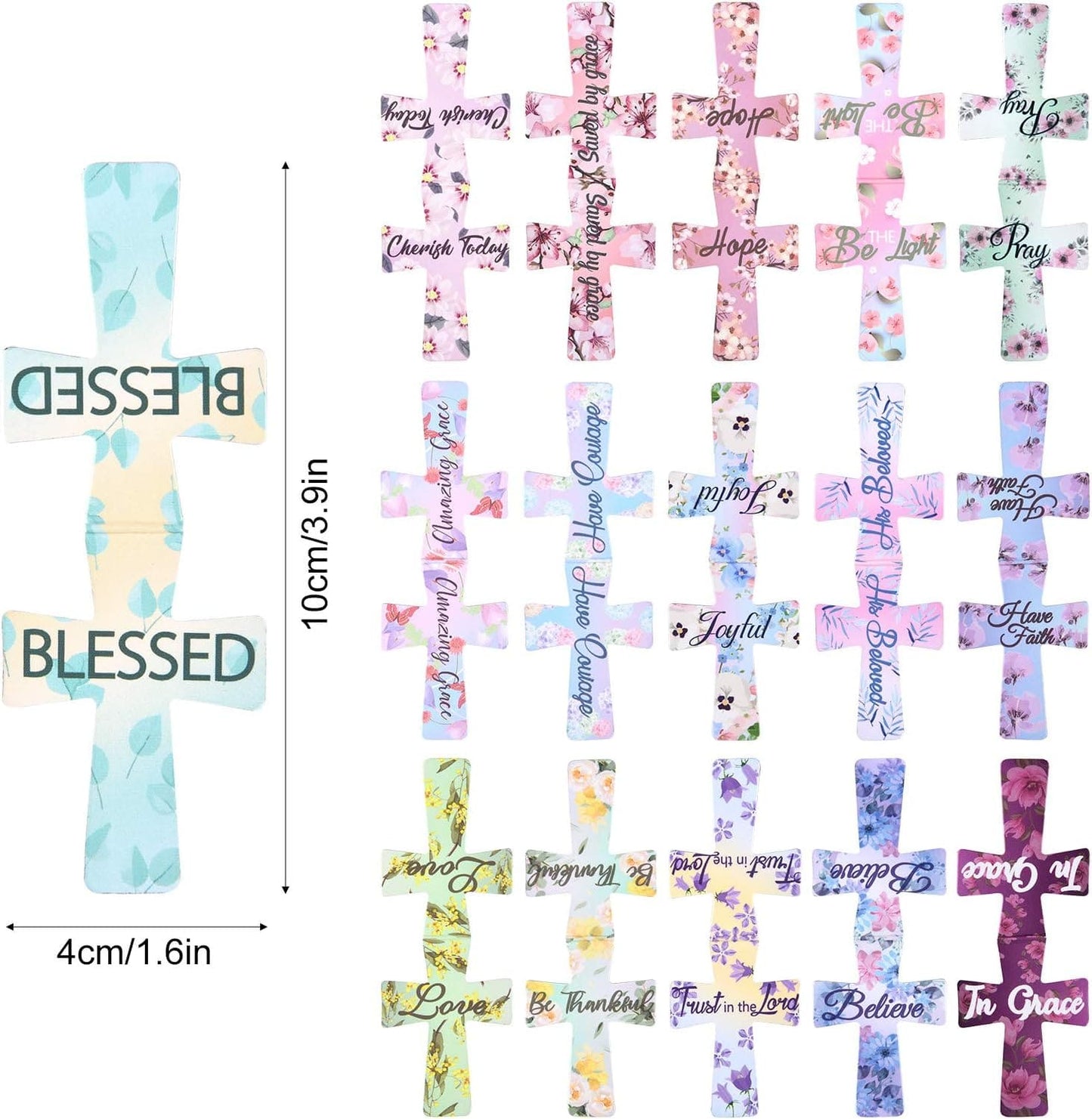 Cilifer®📖16 Pcs Magnetic Cross Bookmarks Gifts for Bible Study. Readers. Teachers. Students🌸✝️