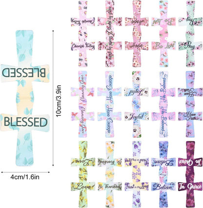 Cilifer®📖16 Pcs Magnetic Cross Bookmarks Gifts for Bible Study. Readers. Teachers. Students🌸✝️