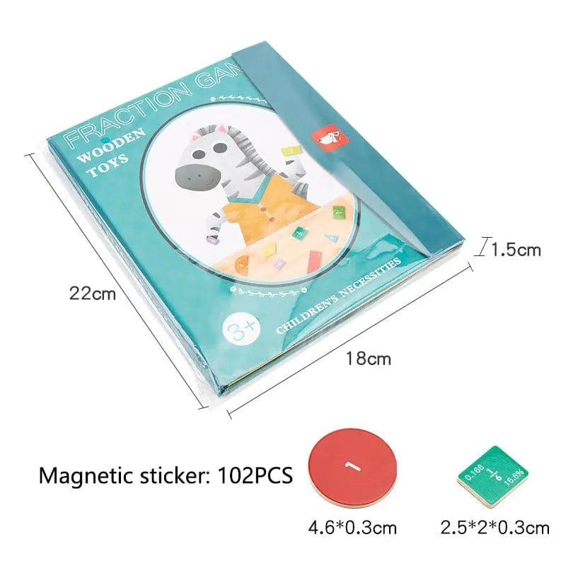 Cilifer®Montessori Magnetic Book Fraction Puzzle For Children