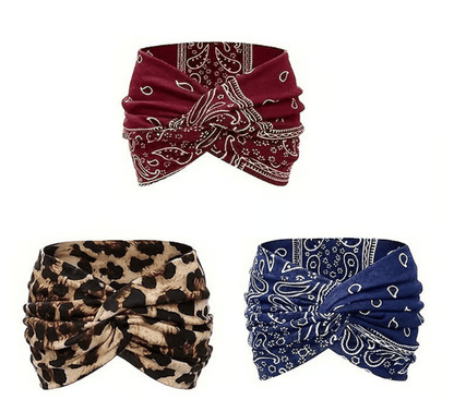 Cilifer®Printed cross yoga headband