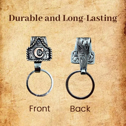 Cilifer®Handmade Cow Tag Belt  Key Holder with Custom Initial.