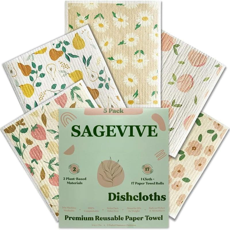 Cilifer®Dishcloths for Kitchen & Cleaning | 5 Pack