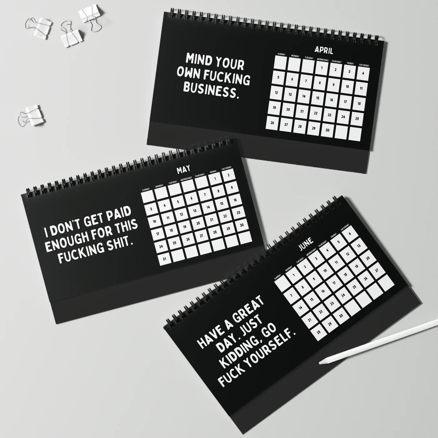 Cilifer®2026 Things I Want To Say At Work Desk Calendar
