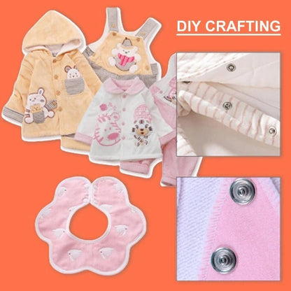 Cilifer®Metal Snap Buttons with Fastener Pliers Tool Kit