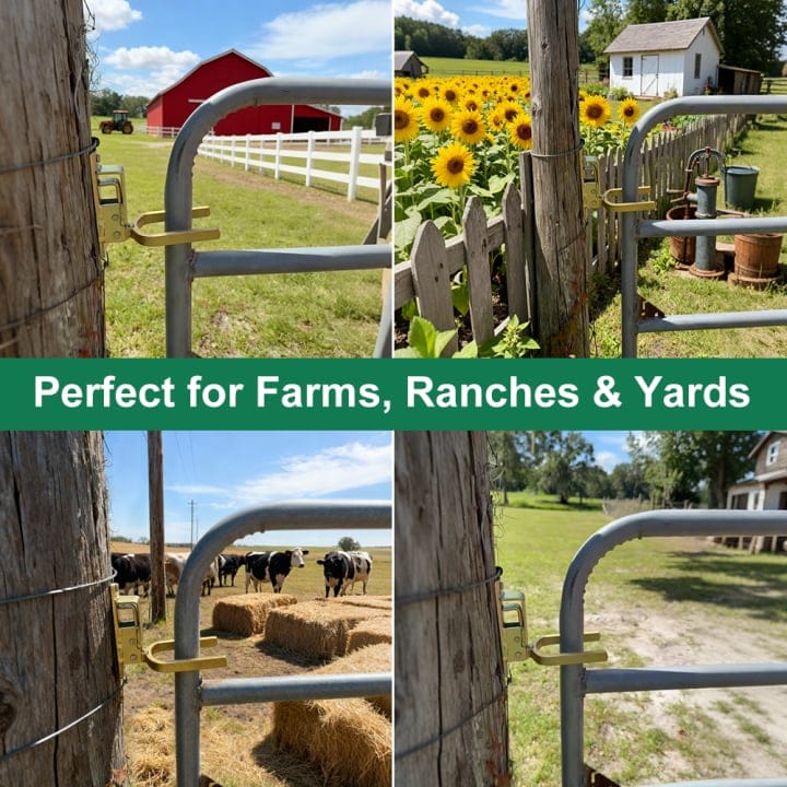 Cilifer®Instant Locking Gate Latch – Prevents Cattle. Sheep & Horses From Escaping