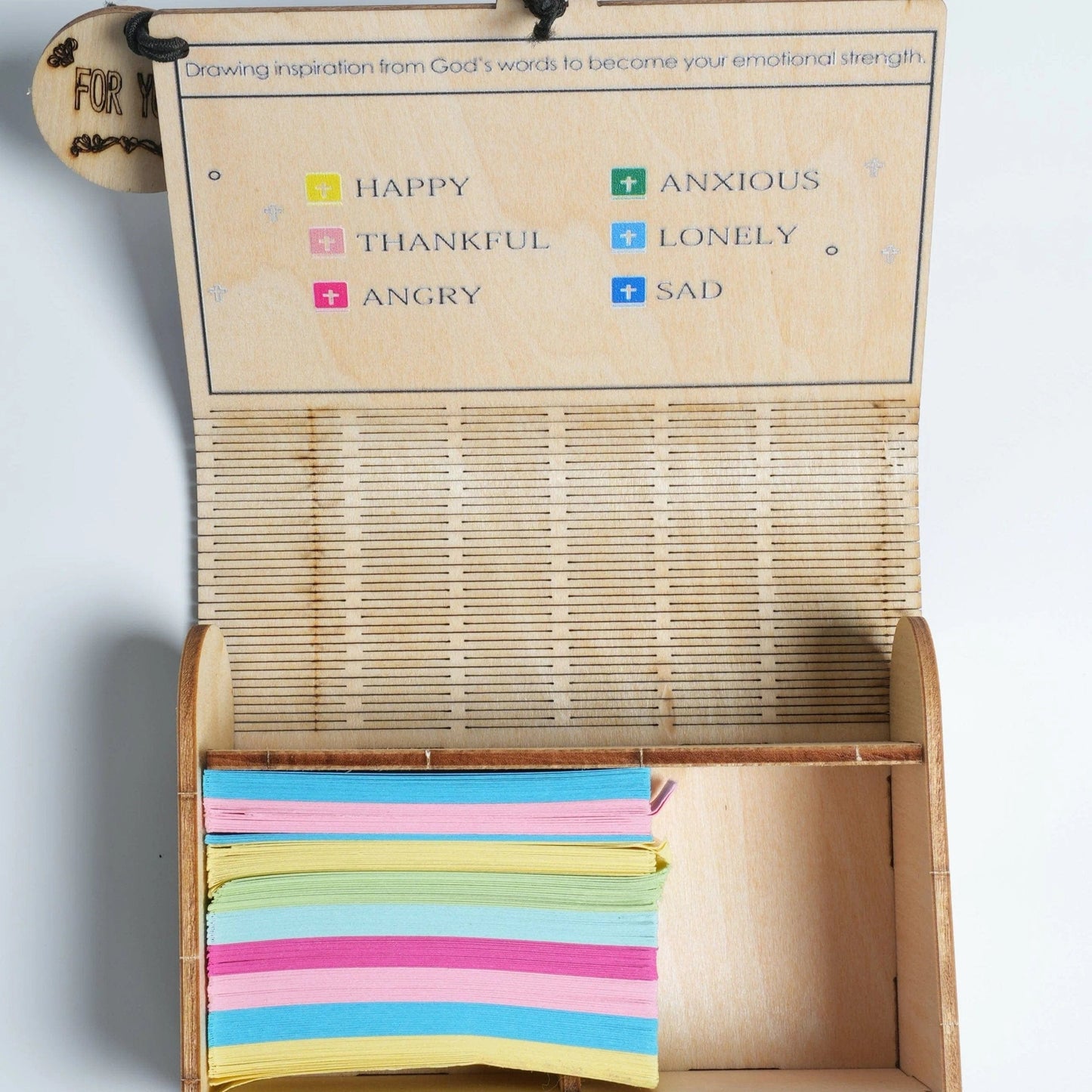 Cilifer®Handmade Wooden Bible Verses Box - Daily Bible Verses