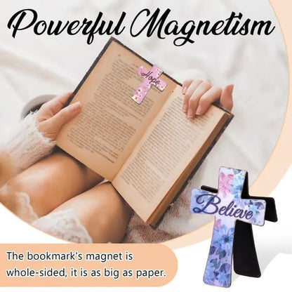 Cilifer®📖16 Pcs Magnetic Cross Bookmarks Gifts for Bible Study. Readers. Teachers. Students🌸✝️