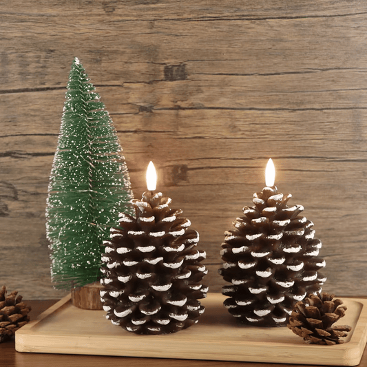 Cilifer®Flameless Pinecone Candles Battery Operated