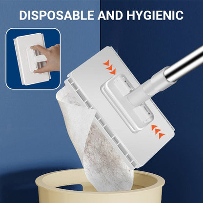 CZTICLE®💦Hot Sale 50% OFF🧹Disposable Dust Mop with 4 Reusable Cloths