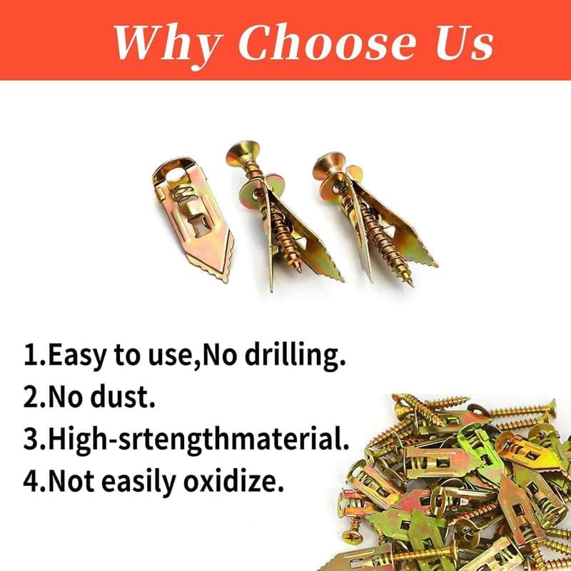 Cilifer®Self Drilling Drywall Anchors with Screws Kit