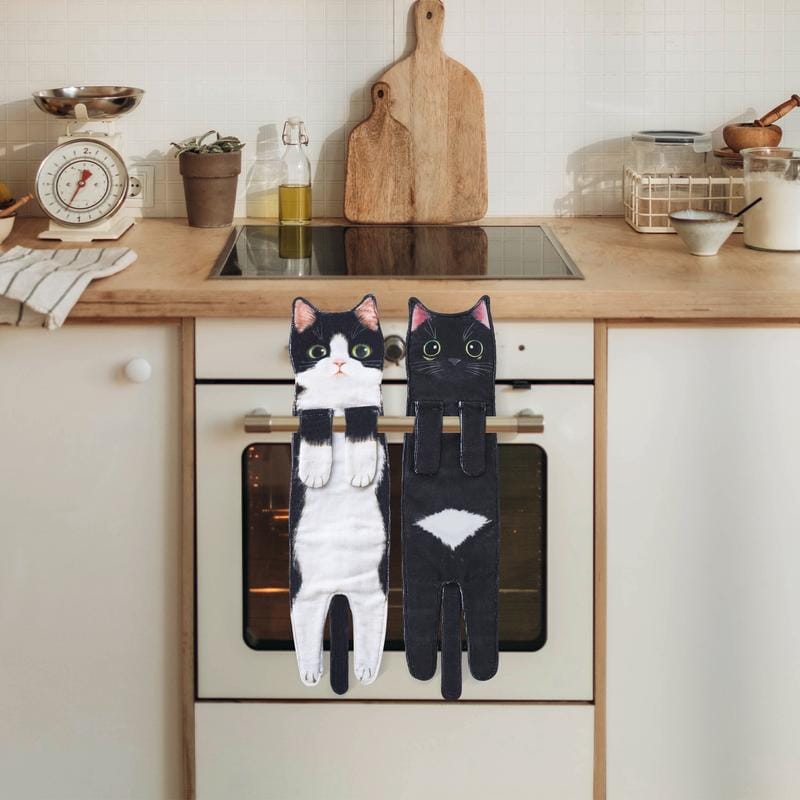 Cilifer® Early Christmas Sale 🎅 Funny Cat Hand Towels