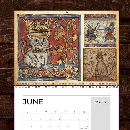 Cilifer®Medieval Cats with Crowns Calendar 2026