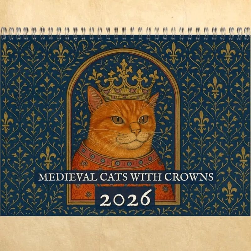 Cilifer®Medieval Cats with Crowns Calendar 2026