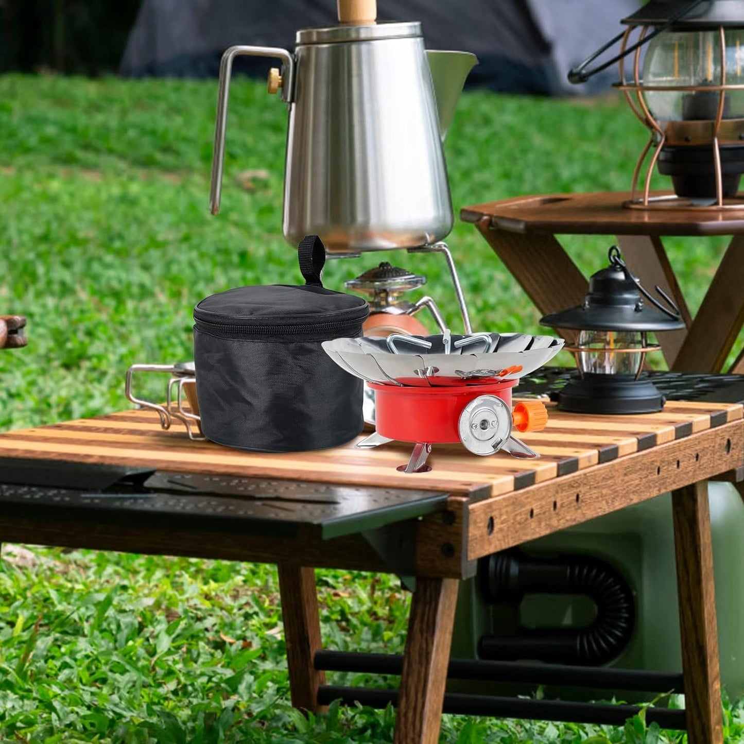 Cilifer® Portable Stainless Steel Gas Stove for Outdoor Camping