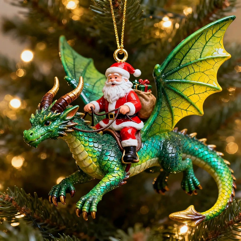 Cilifer®Santa's Dragon Riders Ornament Collection