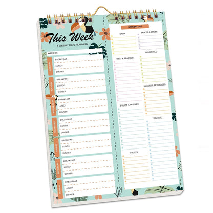Cilifer®Handmade Bound Weekly Detachable Diet Plan Sheet