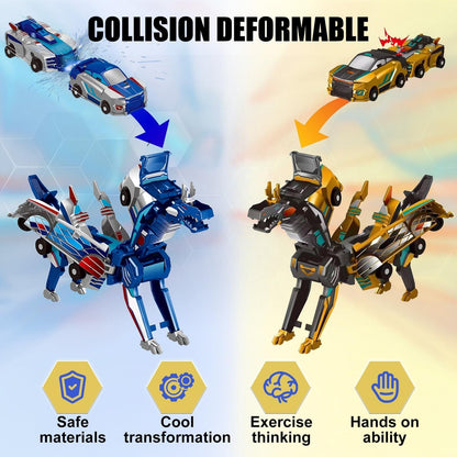 Cilifer® Collision Transforming Dinosaur Car Toy