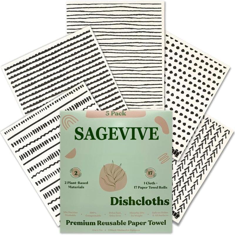 Cilifer®Dishcloths for Kitchen & Cleaning | 5 Pack