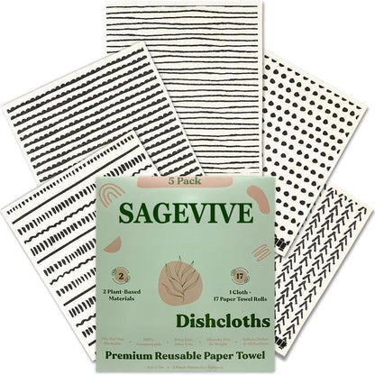 Cilifer®Dishcloths for Kitchen & Cleaning | 5 Pack