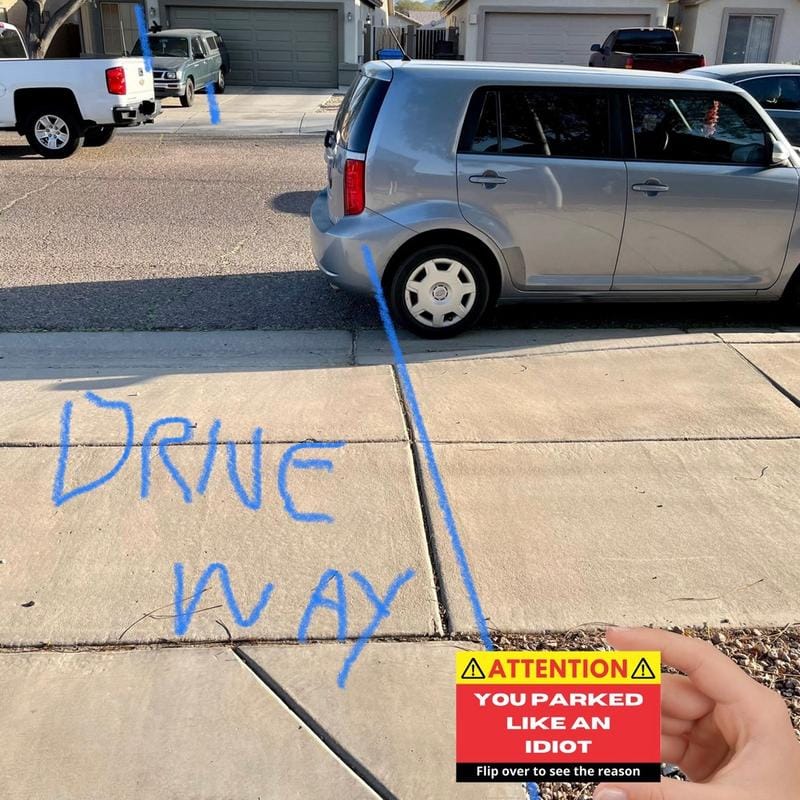 Cilifer®You Parked Like an Id10t Cards