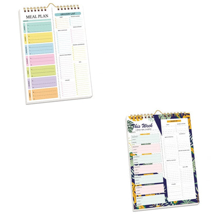 Cilifer®Handmade Bound Weekly Detachable Diet Plan Sheet