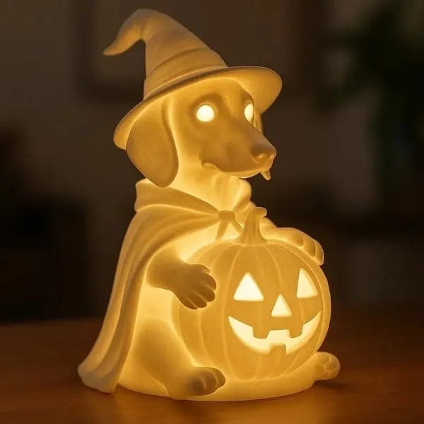 CZTICLE®Halloween Dachshund Pumpkin Lamp