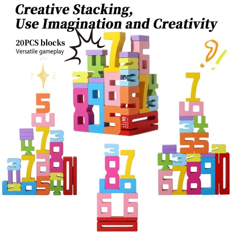 Cilifer®Wooden Number Building Block